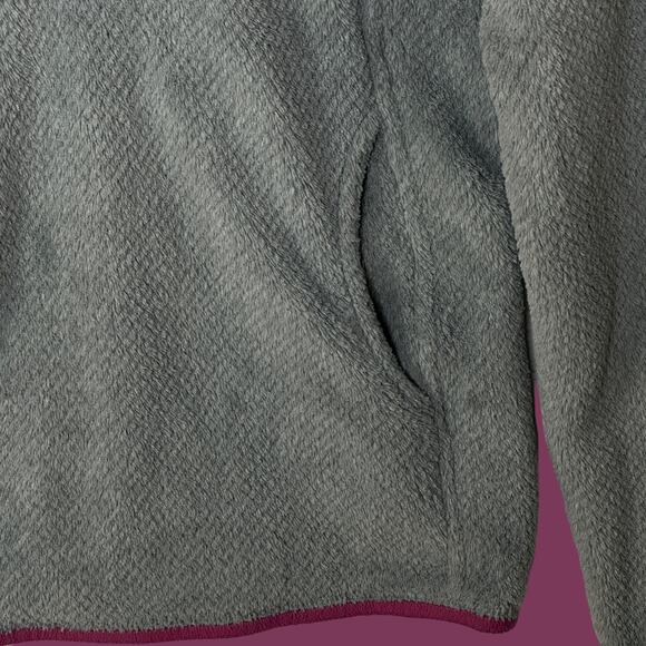 Patagonia Lightweight Synchilla Snap-T Fleece Pullover Gray w/ Pink Trim Women S - Picture 4 of 9